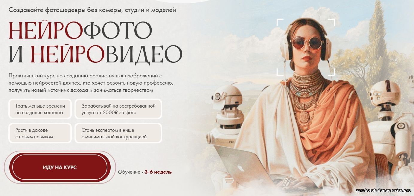 Курс «SUBMARINE | НЕЙРОФОТО И НЕЙРОВИДЕО»