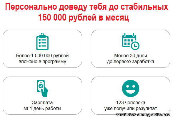 Стабильные 150 000 рублей в месяц уже через год